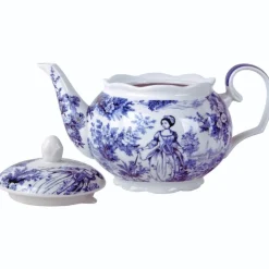 Toile Scallop Teapot