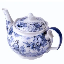Toile Scallop Teapot