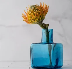 Turquoise Block Bud Vase