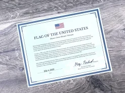 United States Flag Flown Over Mount Vernon