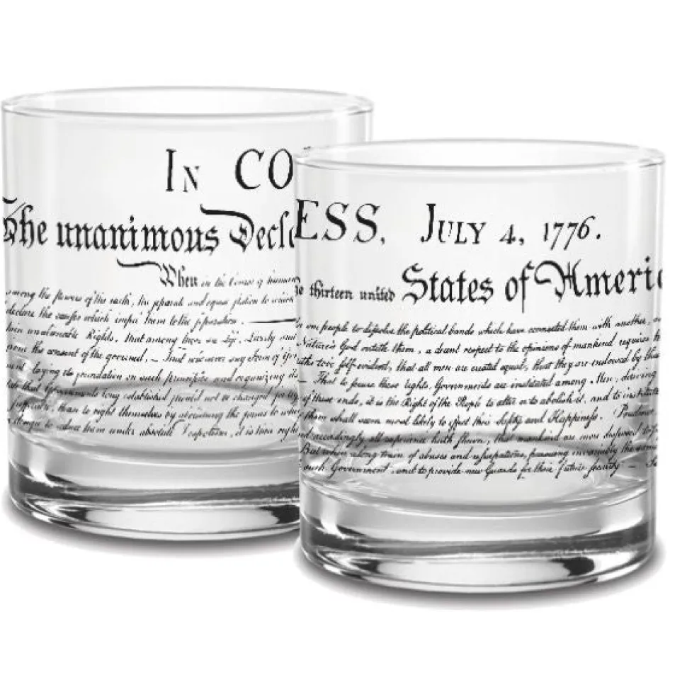 US Constitution Rocks Glassesware