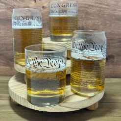US Constitution Tall Glassware