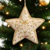 White & Gold Star Ornament St. Nicolas